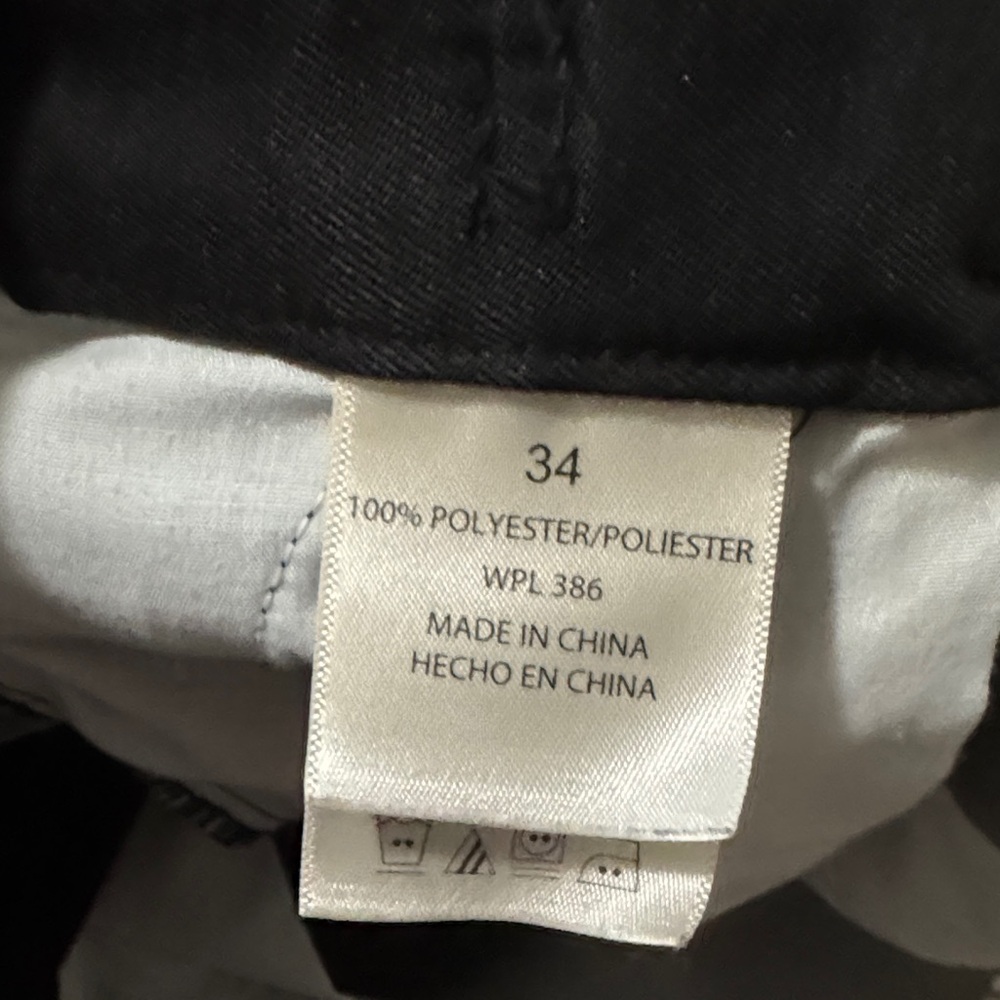 Sleek Black Men's Flat Front Shorts - Picture 4 of 6